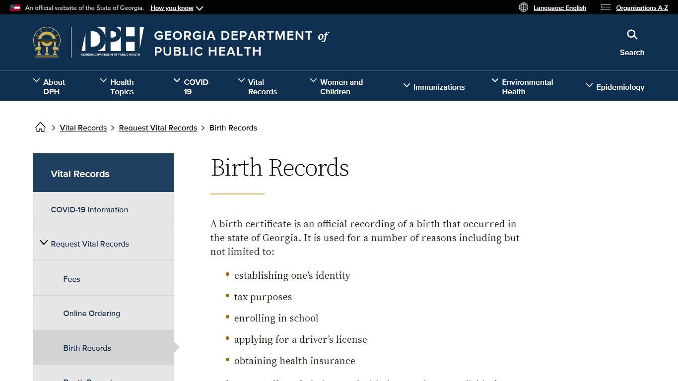 birth | Georgia Department of Public Health